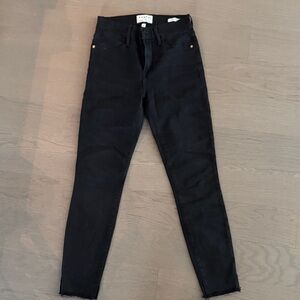 FRAME Black Skinny Jeans